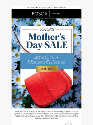 Bosca Accessories - 20% Off the Leather She Deserves ❤️