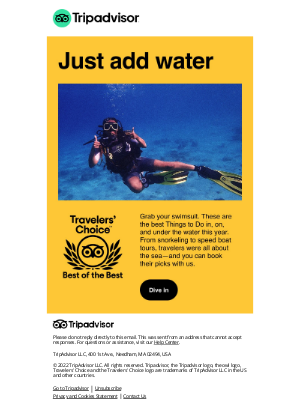 TripAdvisor - Dive into these Travelers’ Choice winners