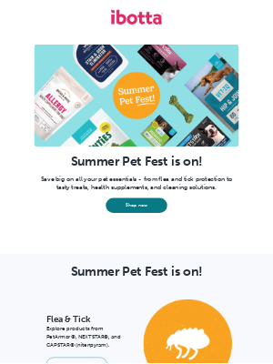 Ibotta - Summer Pet Fest: Save Big!