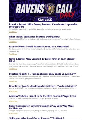 Baltimore Ravens - Marie, Here's Your Ravens Call Daily