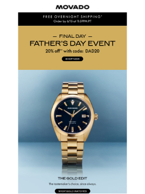 Movado - Last Call: 20% off