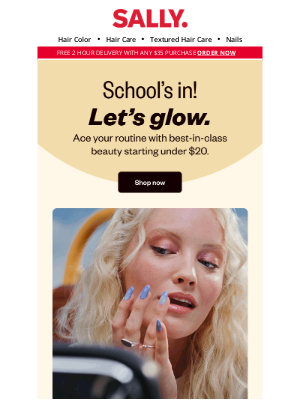 Sally Beauty - 💯 Carolyn, score back to school beauty deals under $20
