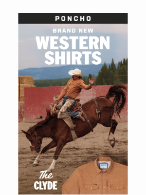 Poncho - New Western Shirts!