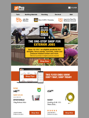 The Home Depot (Canada) - Save More on Every Job, Every Day with Bulk Pricing