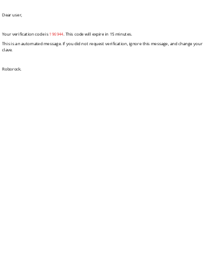 Roborock - Roborock verification code