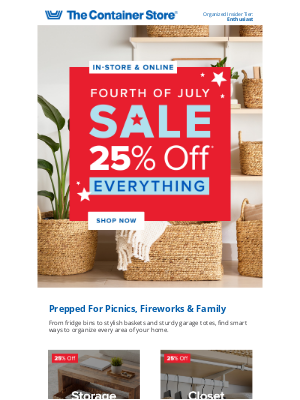 The Container Store - Enjoy 25% Off ⭐️ STOREWIDE SAVINGS ⭐️