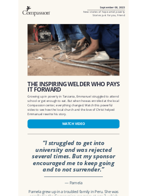 Compassion International - New Video: How Emmanuel Overcame