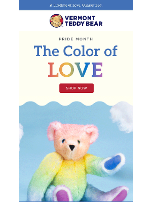 Vermont Teddy Bear - Love Comes in All Colors 🏳️‍🌈