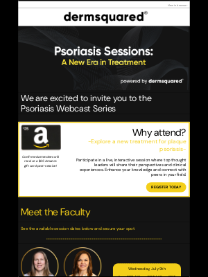 Fall Clinical - ❕Join the Psoriasis Webcast Series: Explore a New Era in Treatment for Plaque Psoriasis