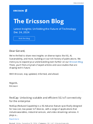 Ericsson - Your latest update from the Ericsson Blog