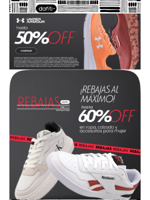 Dafiti (Colombia) - ¡Sí! Under Armour tiene hasta 50%OFF ⚡