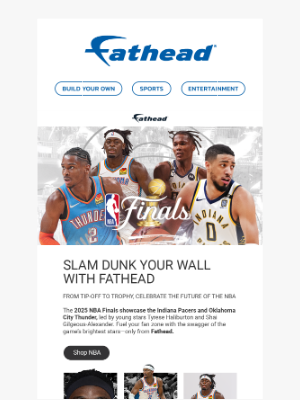 Fathead - Bring the Finals Home with Fatheads of the NBA’s Brightest Stars!