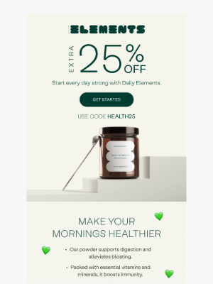 Daily Elements - ⏰ Last chance for 25% off