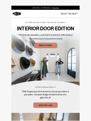 PINKYS - As 👀 On HGTV—Interior Door Edition