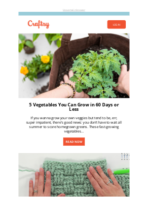 Craftsy - 5 Vegetables You Can Grow in 60 Days or Less