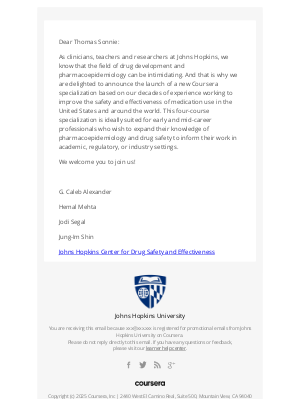 Coursera - (New Specialization) Pharemacoepidemiology and Drug Development