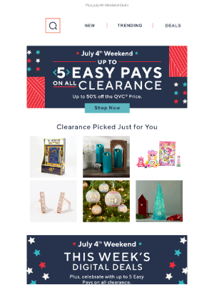 QVC - All Clearance! Up to 5 Easy Pays! Let's Celebrate! 🎆