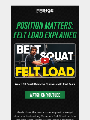FringeSport - How Heavy is the Load 😉