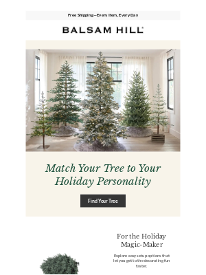 Balsam Hill - Christmas Trees for Every Personality