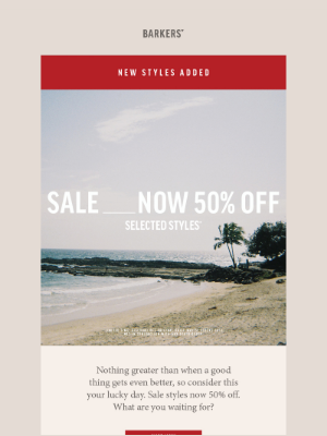 Barkers New Zealand - Sale Styles Now 50% Off*