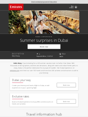 Emirates - Shop, dine and chill in Dubai