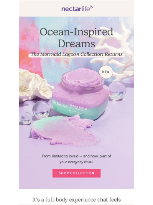 Nectar Bath Treats - The Mermaid Lagoon Collection is back!