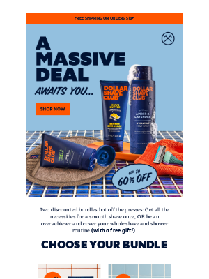 Dollar Shave Club - Shaving basics vs. shower routine