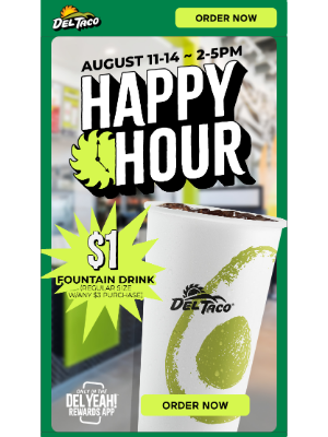 ☀️ Hot Deal ☀️  $1 Drink ✨