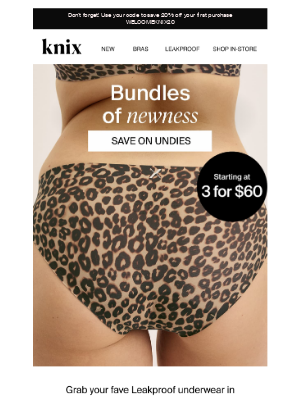 Knix - Bundle savings cheat sheet inside! 🛍️