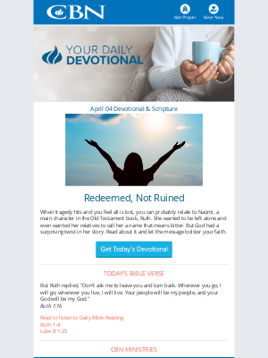 The Christian Broadcasting Network - Today's Daily Devotional 04/04
