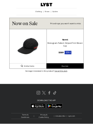 Lyst - The Gucci hat you saved went on sale at 30% off