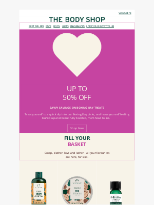 The Body Shop (United Kingdom) - Boxing Day treats UP TO 50% OFF are waiting inside 🎁