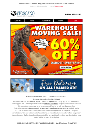 Design Toscano - ⏳ Last Weekend to Save 60%* — Don’t Miss the Move! SHOP Design Toscano ⏳