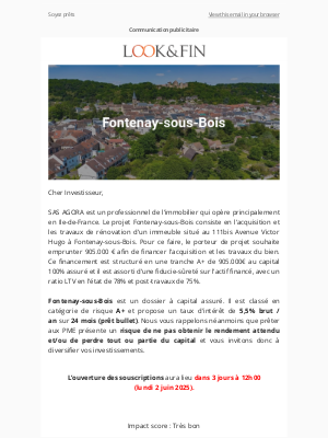 Look & Fin (France) - Nouveau dossier A+ : Fontenay-sous-Bois