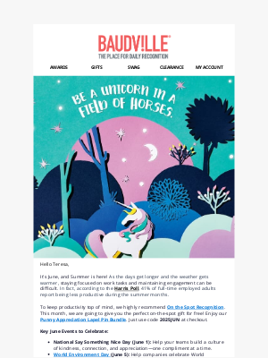 Baudville - Kick Off Summer with a Free Gift!