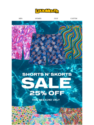 Loudmouth Golf - 25% OFF Shorts & Skorts🔥