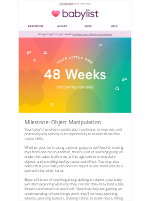 Babylist - Your 48-Week-Old Baby