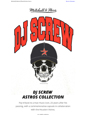 Mitchell & Ness Nostalgia Co - DJ SCREW DAY | MLB Houston Astros x M&N Capsule
