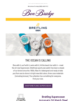 Ben Bridge Jeweler - Meet The New Breitling Superocean