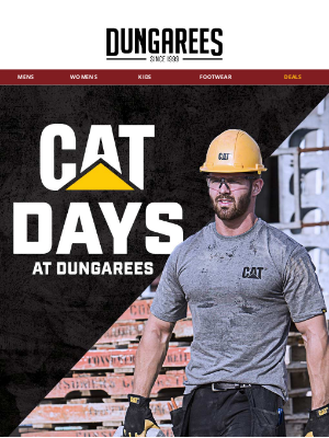 Dungarees - Just Launched: CAT Days at Dungarees