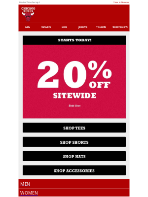 Chicago Bulls - STARTS NOW | 20% OFF Bulls Fan Faves