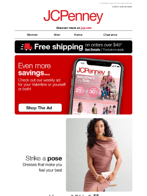 JCPenney - Psst...Up to 25% Off dresses in your Weekly Ad 😘