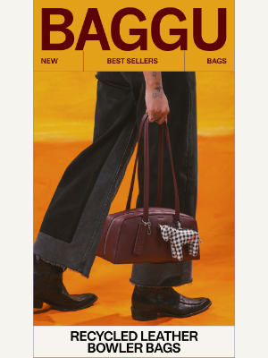 BAGGU - Recycled Leather Bowler Bags