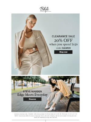 Clearance Steals + 20% Off – Shop Now