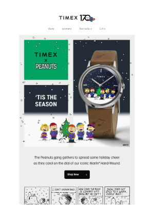 Timex - 'Tis the Season! The Peanuts Gang Brings Holiday Cheer 🎵