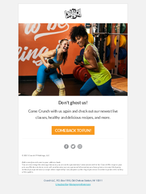 Crunch Fitness - Looking For a Good Time? We’ve Got It All at Crunch