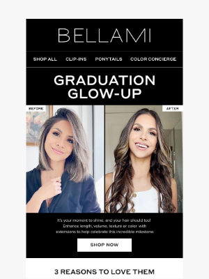 BELLAMI Hair - 🎓 Turn Heads at Graduation: See the Glow-Up Magic!