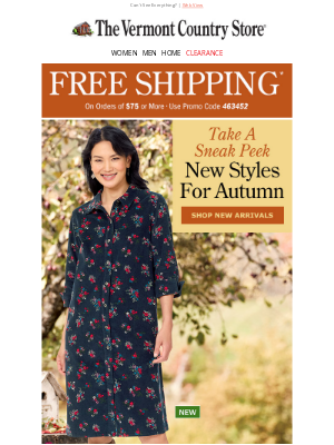 Vermont Country Store - NEW in for Fall!