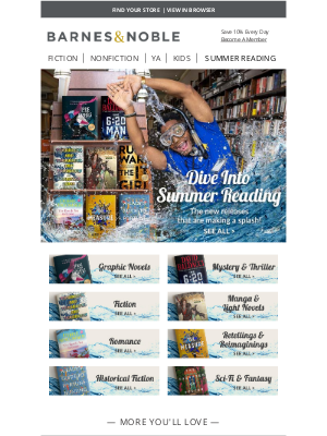 Barnes & Noble - Dive Into Summer Reading 🤿