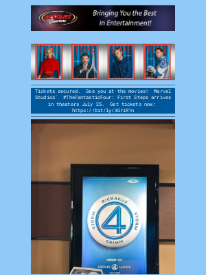 Marquee Cinemas - Fantastic 4 hits the theatres Friday!